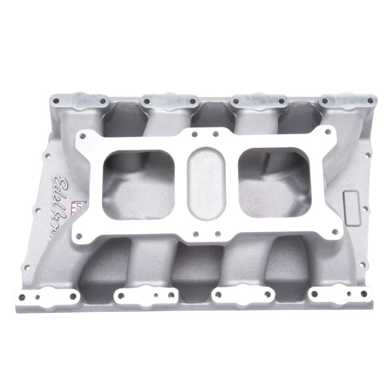 Edelbrock Dual Quad Intake Manifold Dual Competition EFI Flange Single Plane Aluminum - Natural