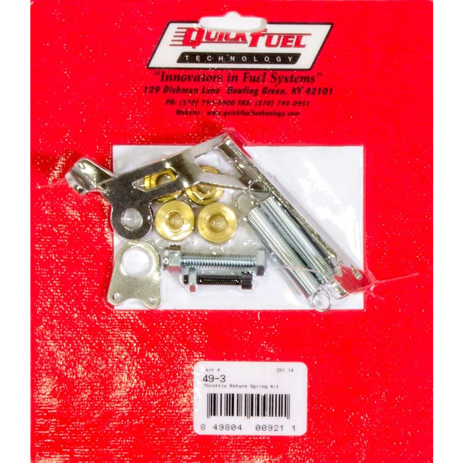 Quick Fuel Technology Throttle Return Spring Kit For Square Flange 4 BBL Carburetors