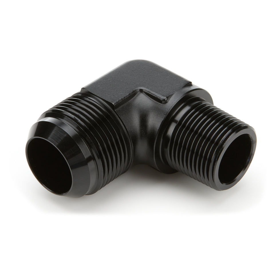 Triple X Race Co. Adapter Fitting 90 Degree 16 AN Male to 3/4" NPT Male Aluminum - Black Anodize