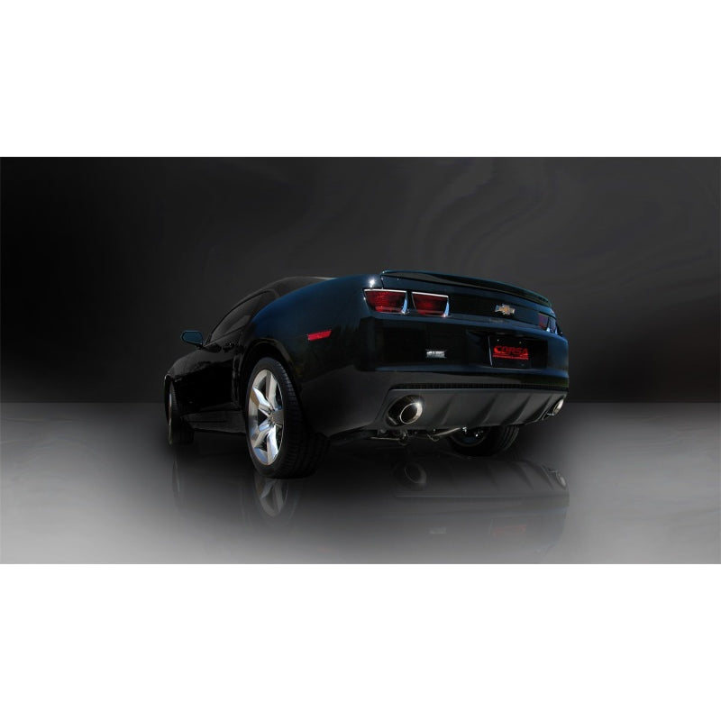 Corsa Sport Cat-Back Exhaust System - 2-1/2 in Diameter - 4 in Tips - GM LS-Series - Chevy Camaro 2010-14