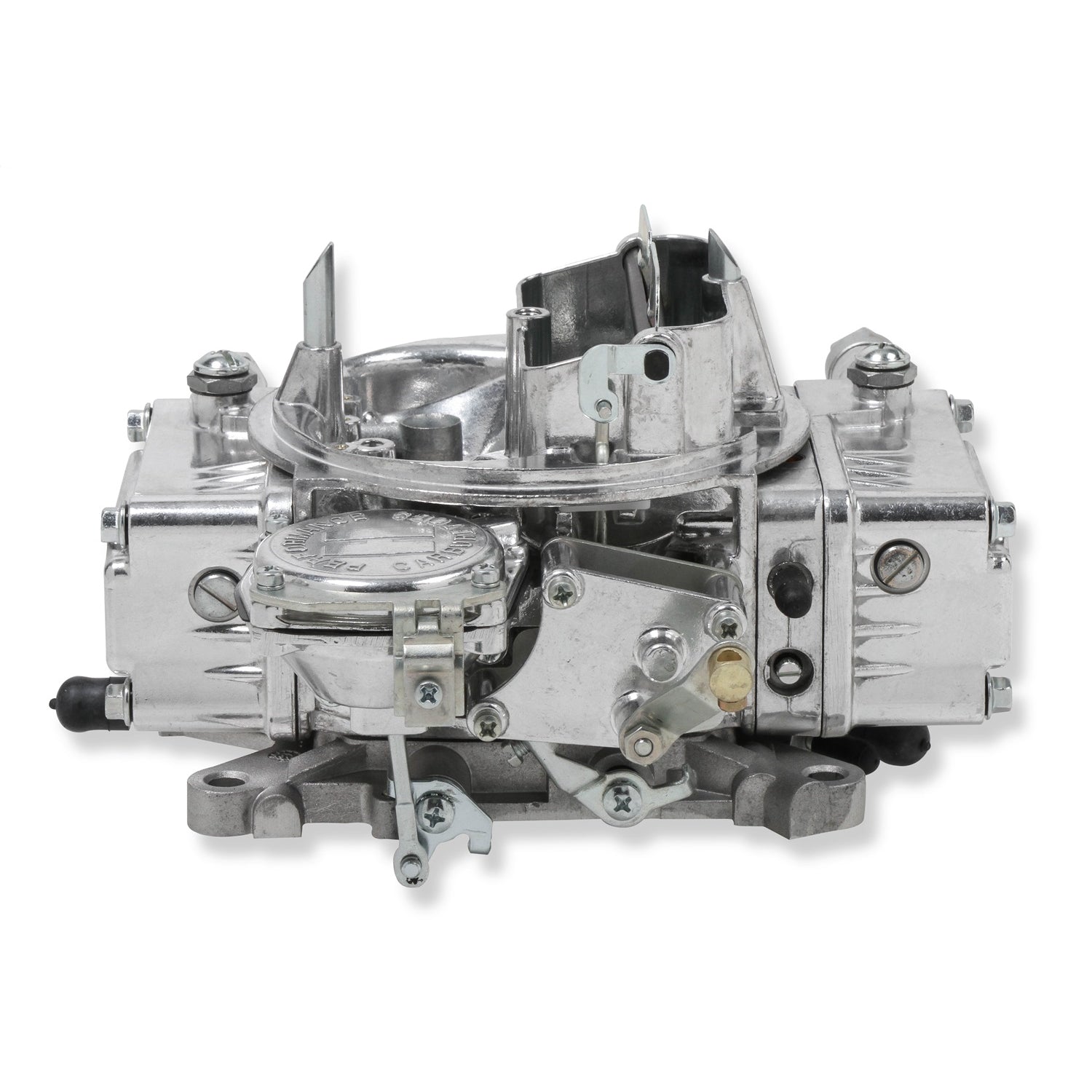 Holley Street Model 4160 600 CFM 4-Barrel Carburetor - Square Bore - Manual Choke - Vacuum Secondary - Single Inlet - Silver
