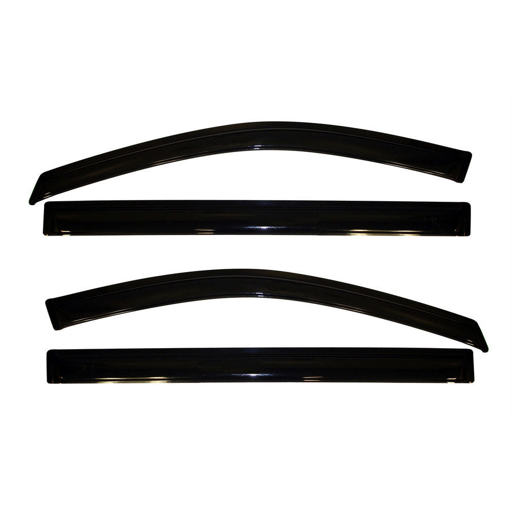 Lund Original Ventvisor Front / Rear Side Window Visor - Stick-On - Dark Smoke - Mopar Mini Van 2008-16