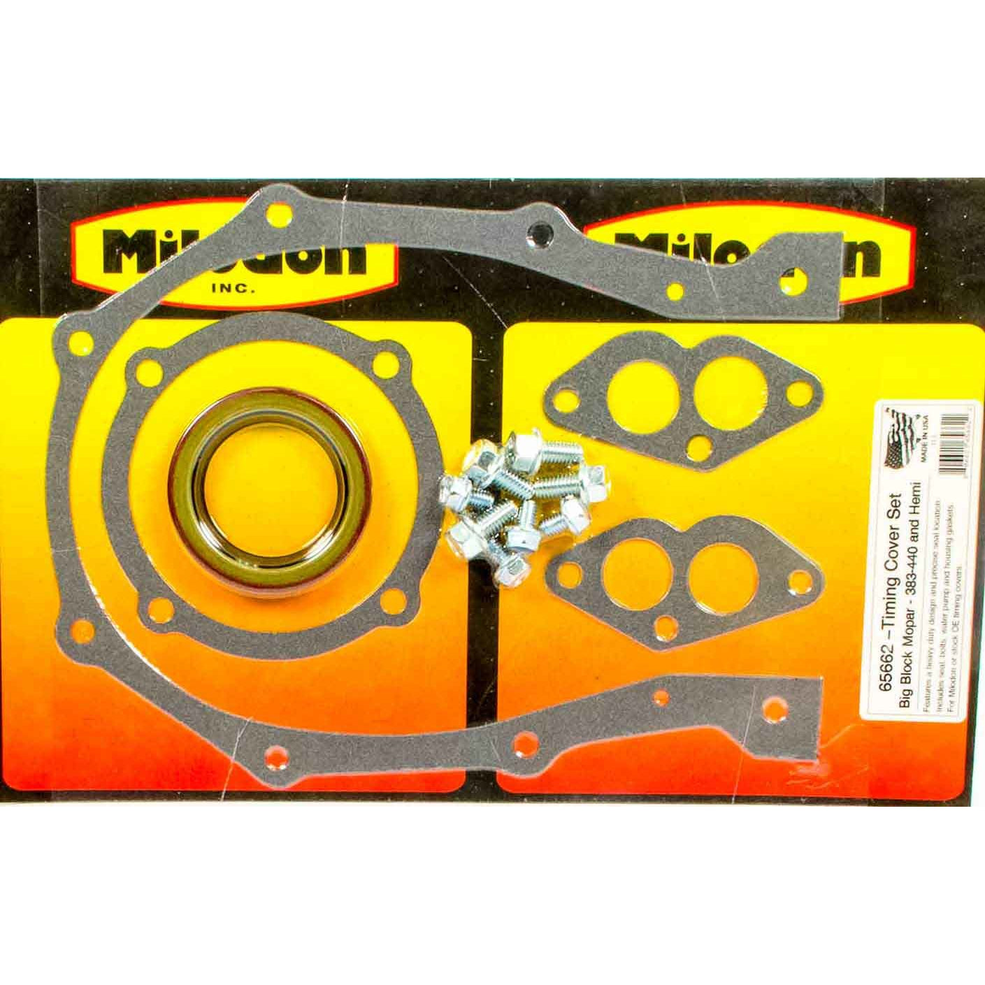 Milodon BB Chrysler Timing Cover Installation Kit