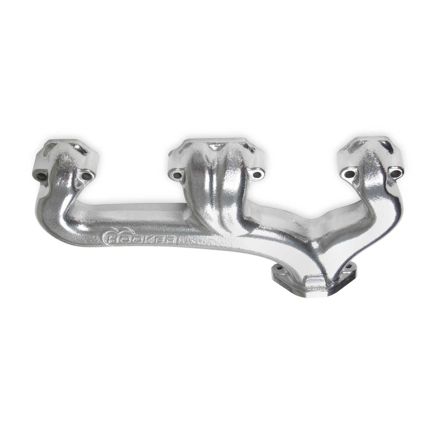 Hooker Exhaust Manifold - 2-1/2 in Outlet - Silver Ceramic - Small Block Chevy (Pair)
