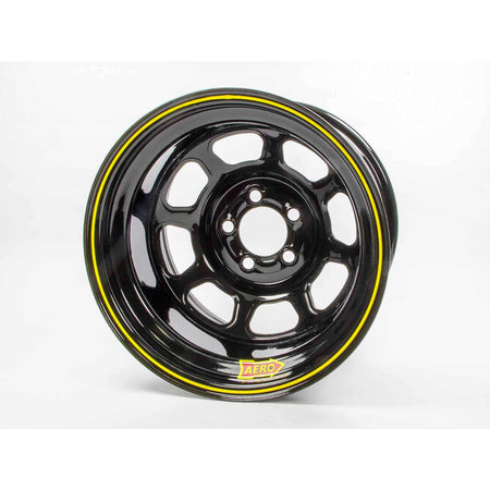 Aero 58 Series Rolled Wheel - Black - 15" x 10" - 5 x 4.75" Bolt Circle - 2" Back Spacing - 21 lbs.