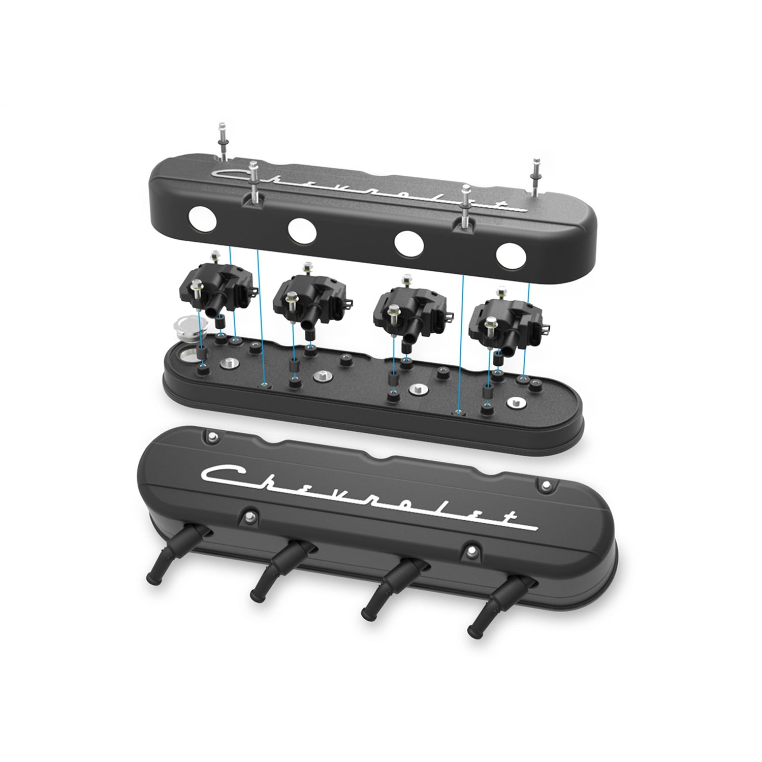 Holley Vintage Series Valve Cover - Stock Height