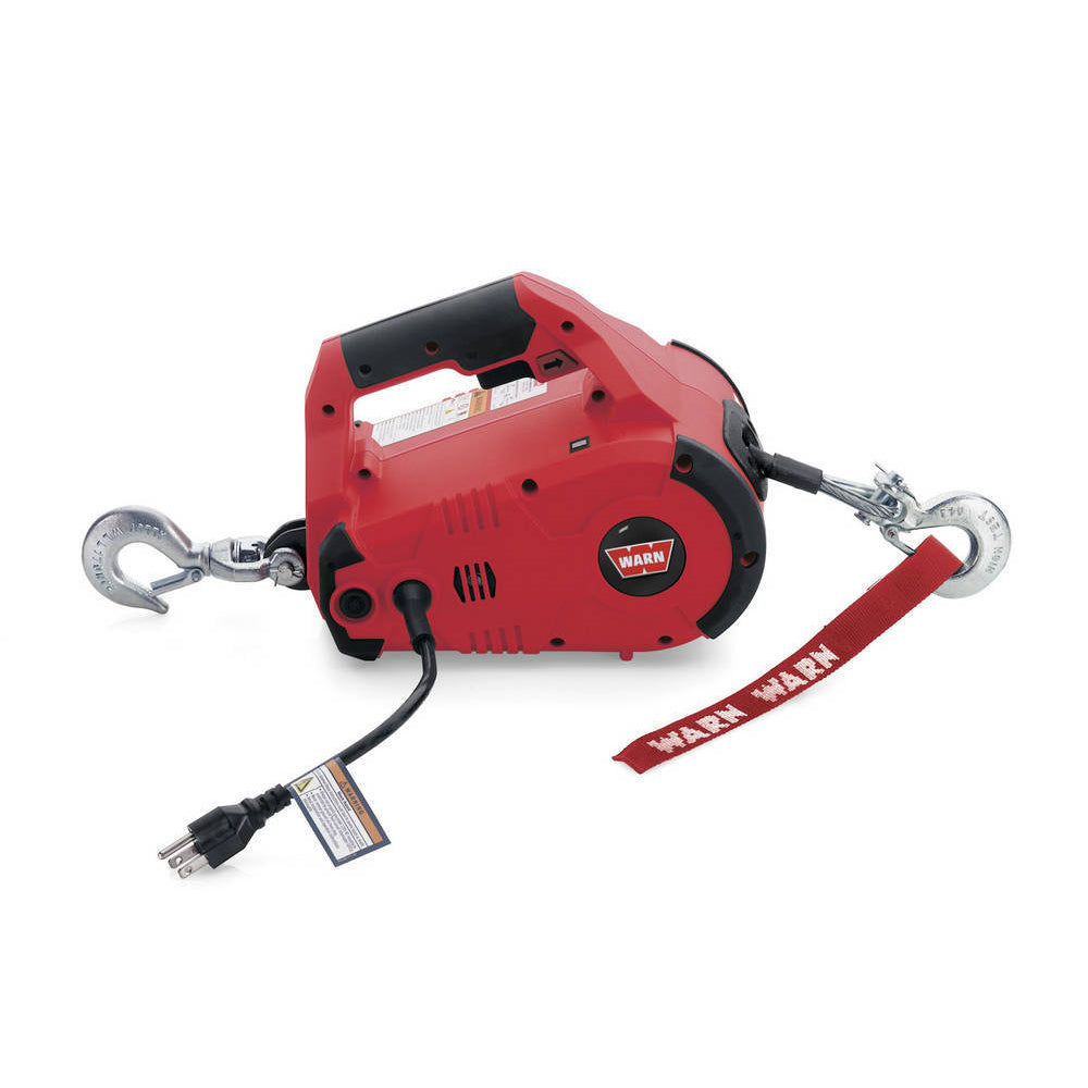 Warn PullzAll Winch - 1000 lb Capacity - 7/32 in x 15 ft Steel Rope - 120V