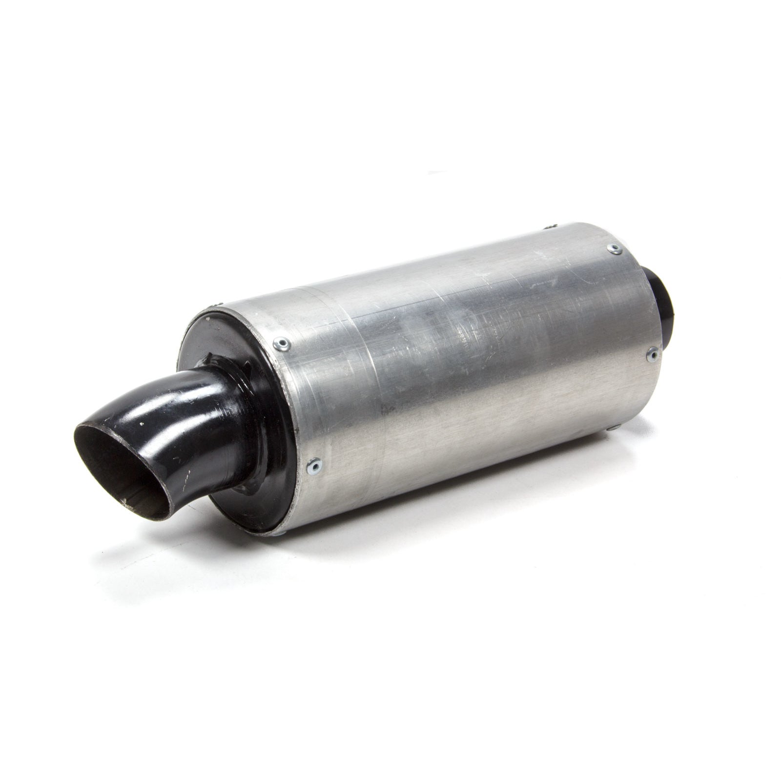 Schoenfeld Headers Micro/Mini Sprint Muffler 1-3/4" Inlet 2-1/8" Outlet 3-1/2" Diameter Body - 13" Long