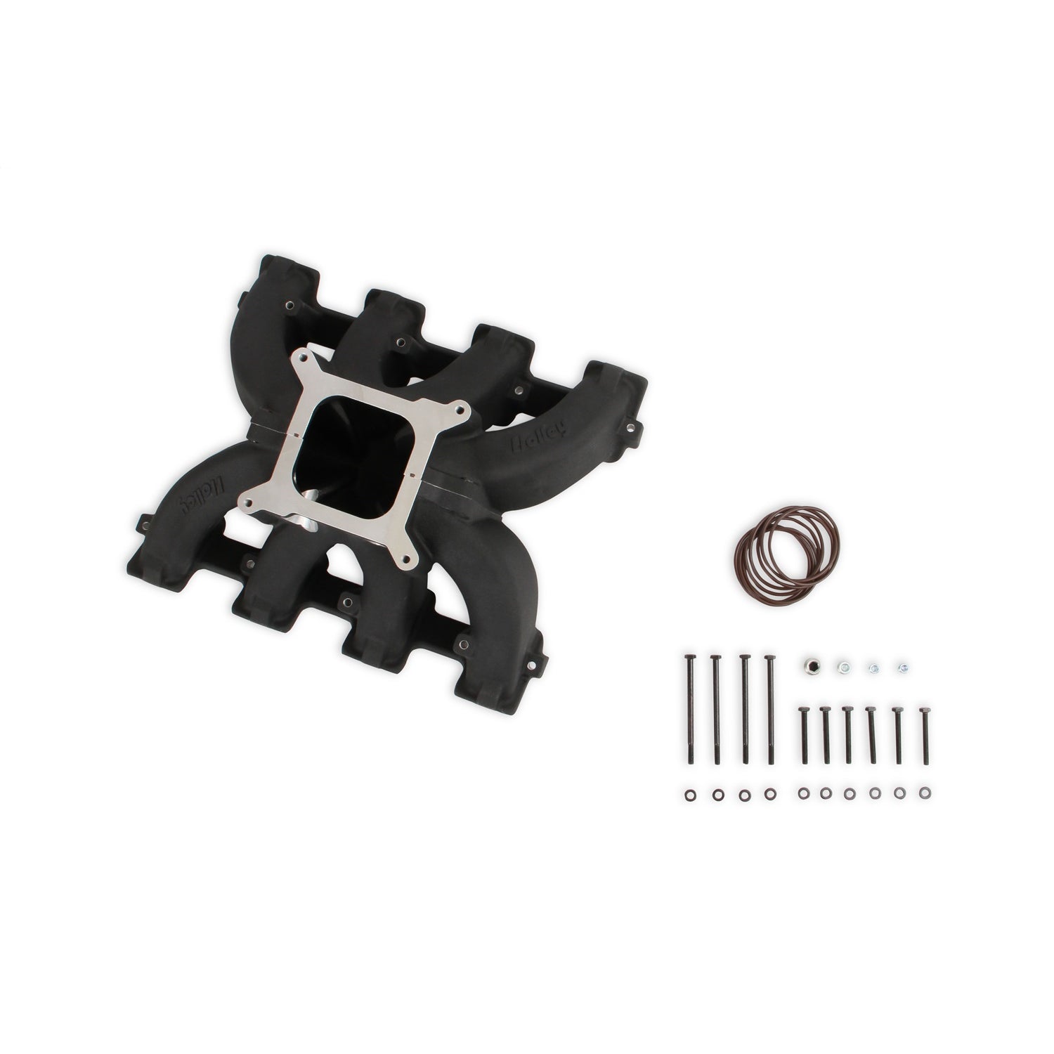 Holley Single-Plane Race Intake Manifold - Square Bore - Single Plane - Aluminum - Black - LS3/L92 - GM LS-Series