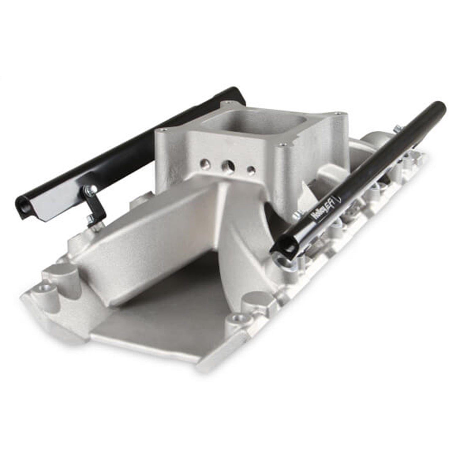 Holley EFI Intake Manifold - Square Bore - Single Plane - Rectangle Port - Fuel Rails Included - Small Block Ford