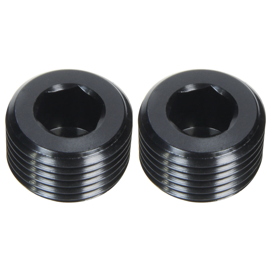 Allstar Performance Plug - 1/4" NPT - Allen Head - Aluminum - Black Anodize