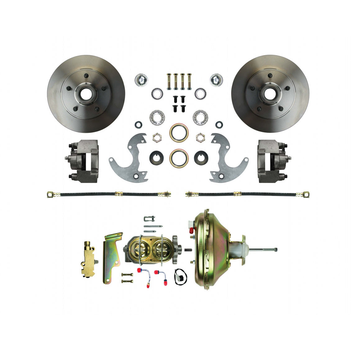 Right Stuff Detailing Disc Conversion Brake System Front 1 Piston 10.50" Solid Rotors - Offset Hat