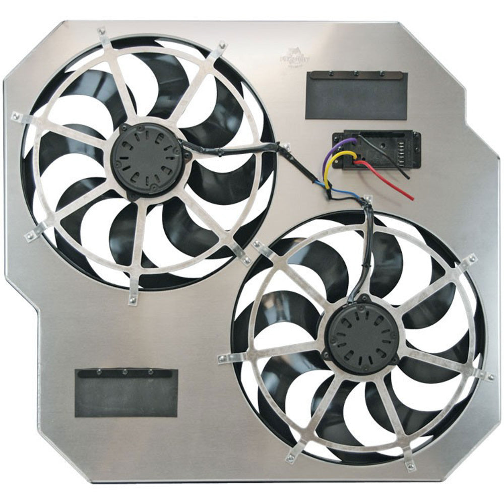 Flex-A-Lite Direct-Fit Dual 15 in Electric Fan - Puller