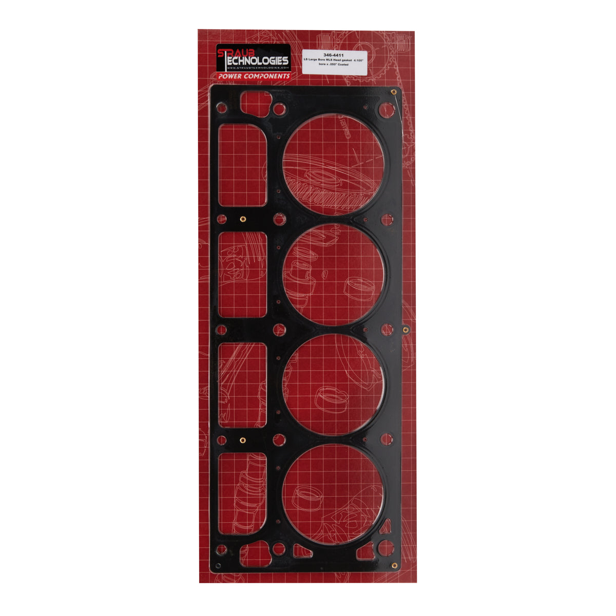Straub Technologies Cylinder Head Gasket - 4.100 in Bore