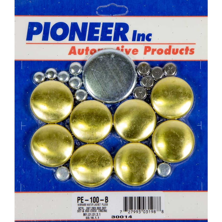 Pioneer 350 Chevy Freeze Plug Kit - Brass