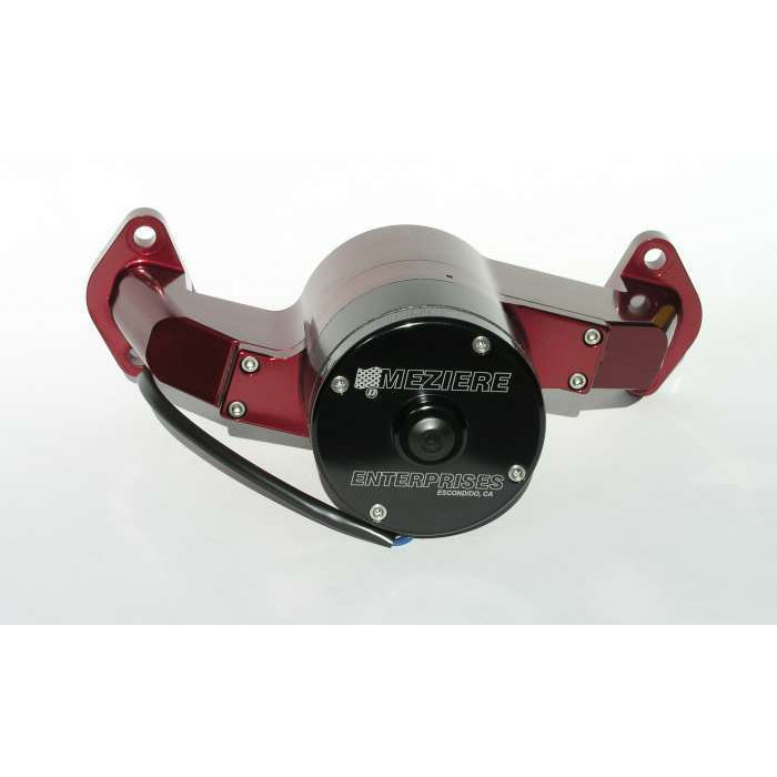 Meziere BB Chevy Billet Electric Water Pump - Red