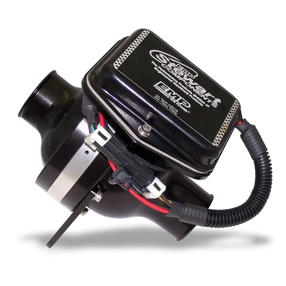 Stewart Components Electric Water Pump Inline 1-3/4" Hose Barb Inlet/Outlet Aluminum - Black Anodize