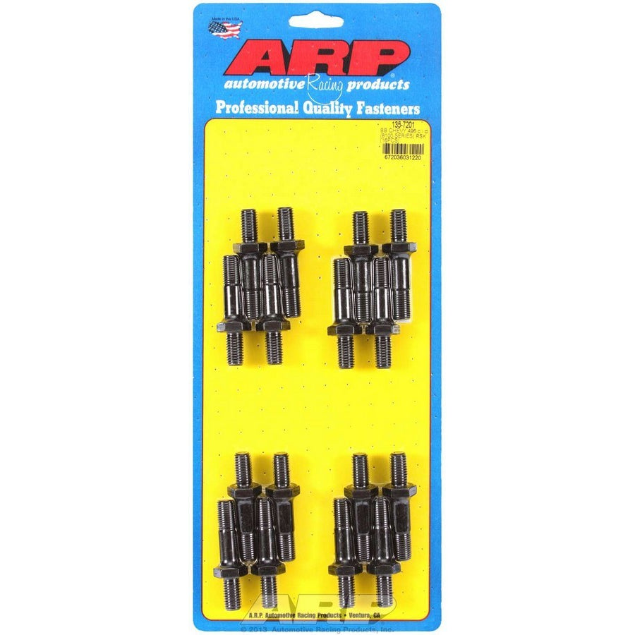 ARP High Performance Series Rocker Arm Stud - 10 mm x 1.50 Base Thread - 7/16-20 in Top Thread - 1.750 in Effective Stud Length - Chromoly - Universal - Set of 16