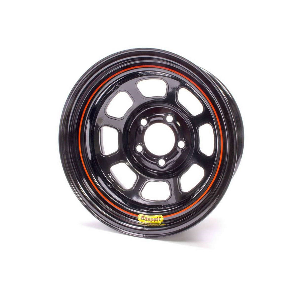 Bassett DOT Wheel - 15" x 7" - 5 x 4.75" - Black - 3" Back Spacing - 21.75 lbs.