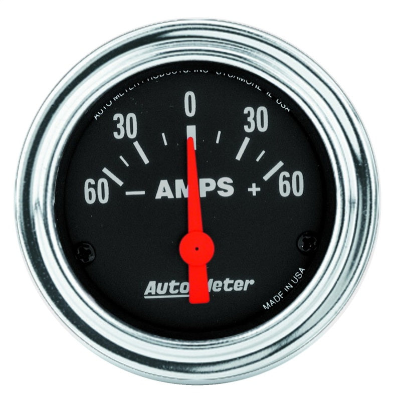 Auto Meter Traditional Chrome Electric Ampmeter Gauge - 2-1/16"