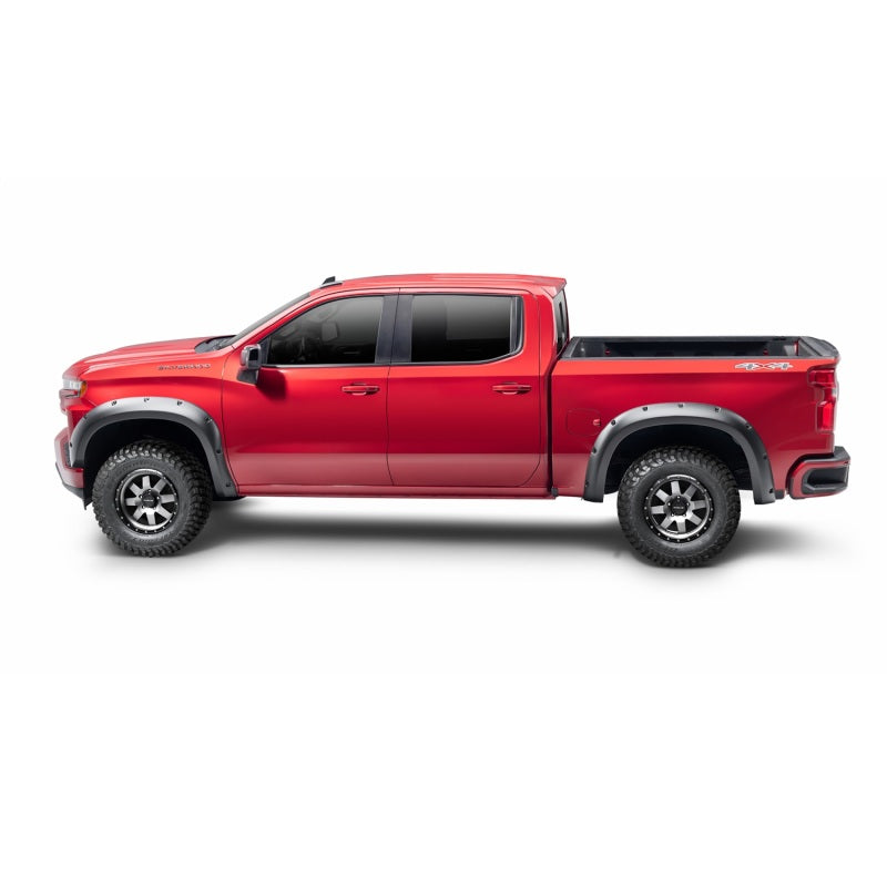 Bushwacker Forge Fender Flare - Pocket Style - Front/Rear - 2 in Wide - Black - 1500 - GM Fullsize Truck 2019-21