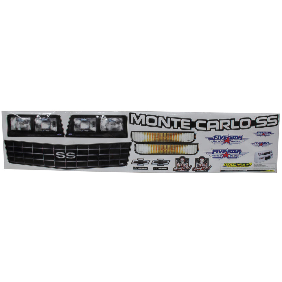 Five Star 1988 Chevrolet Monte Carlo SS Nose - MD3 - Nose Graphics Kit