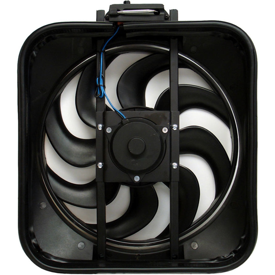 Proform Mustang Electric Cooling Fan - 15" Fan - Puller - 2800 CFM - Curved Blade - 16-1/8 x 18" - 4" Thick - Plastic Shroud - Plastic