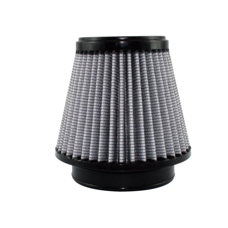 aFe Power Magnum FLOW Pro DRY S Conical Air Filter Element - 6 in Base - 4 in Top - 4 in Flange - 5 in Tall - White
