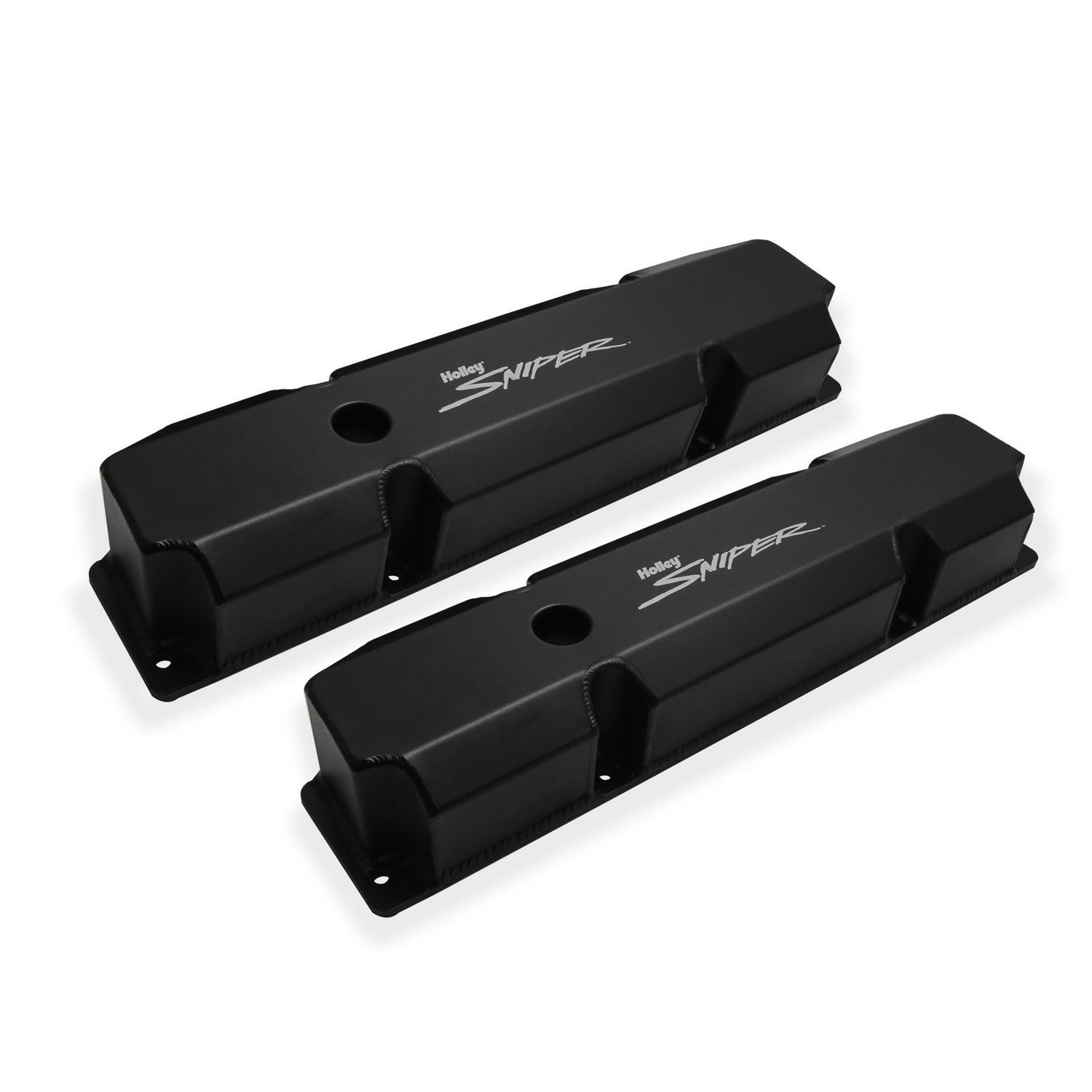 Sniper Fabricated Aluminum Valve Cover - Chrysler Big Block - Black Finish