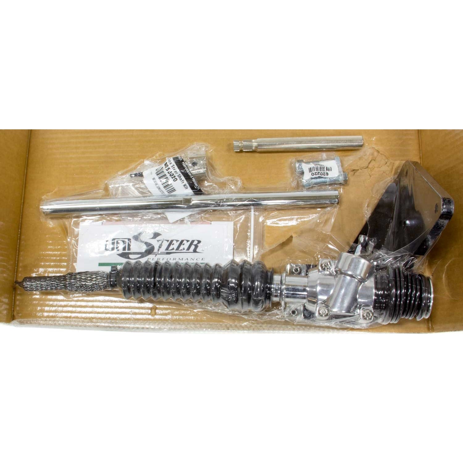 Unisteer 1928-32 Ford Cross Steer Kit - includes shaft kit - Black Bracket