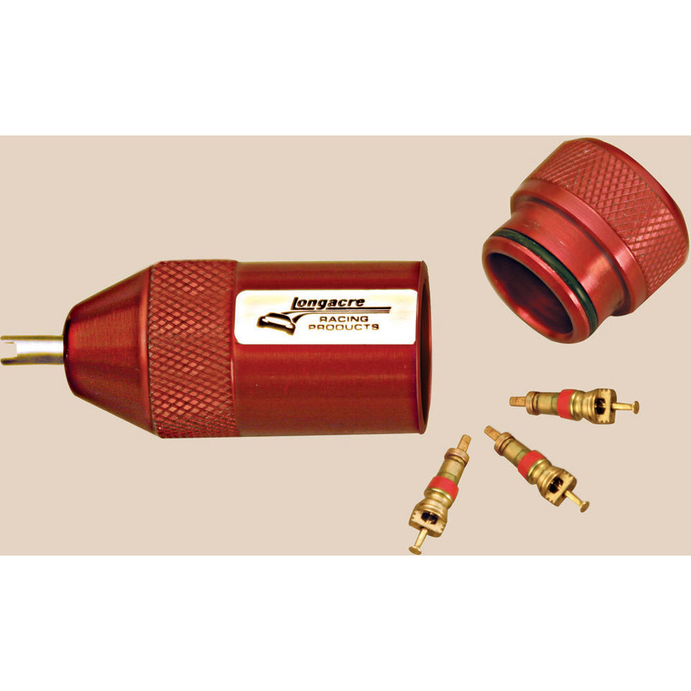 Longacre Billet Valve Core Stem Tool w/ Core Storage