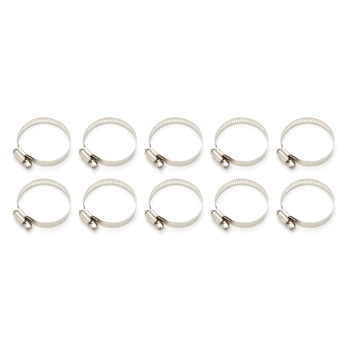 Ti22 Worm Gear Hose Clamp - 1-1/2 to 1-3/4 in Hose (Set of 10)