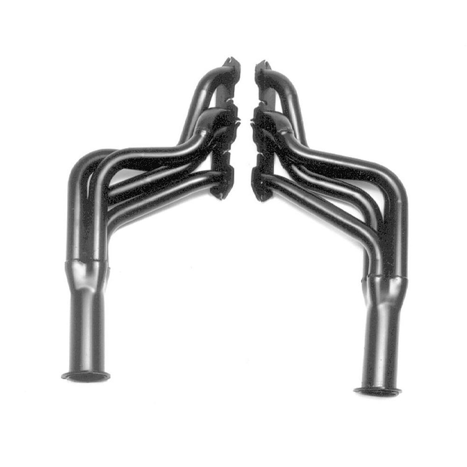 Hedman Hedders Street Headers - 1.75 in Primary - 3 in Collector - Black Paint - Oldsmobile V8 - Cutlass / 442 1968-77 - Pair