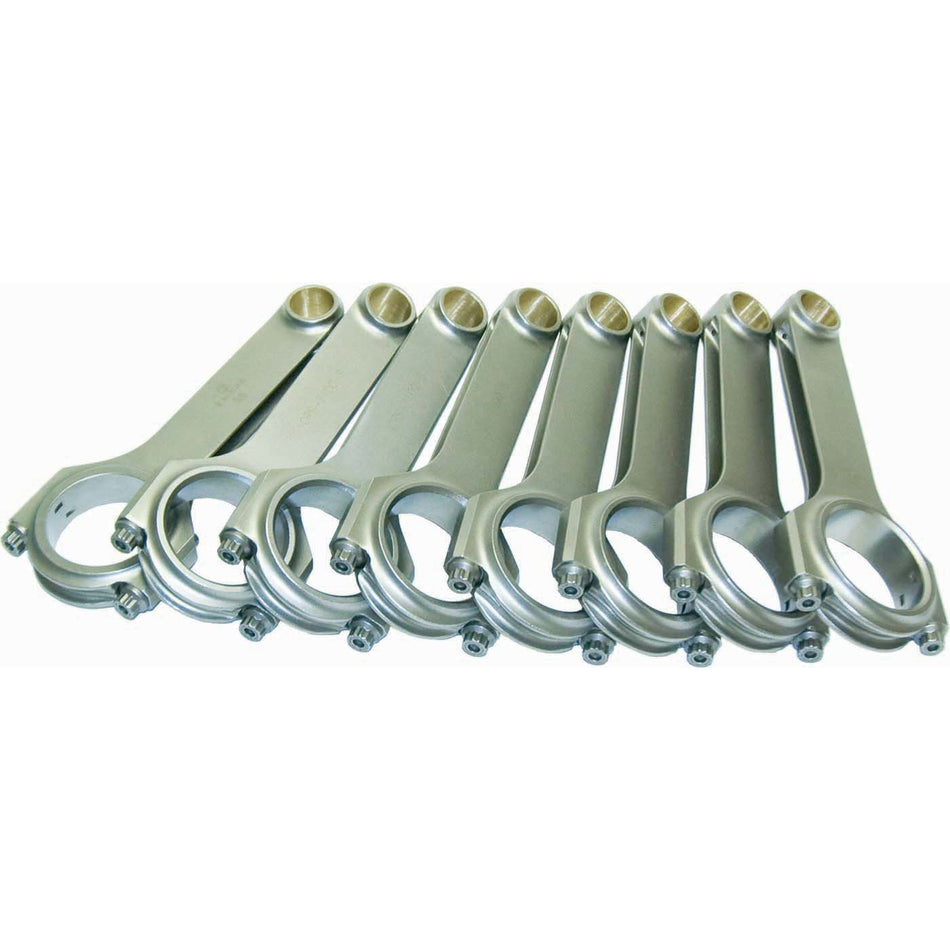 Eagle H-Beam Connecting Rod - 7.100 in Long - Bushed - 7/16 in Cap Screws - Forged  - Big Block Chevy / Mopar 426 Hemi / RB-Series - Set of 8
