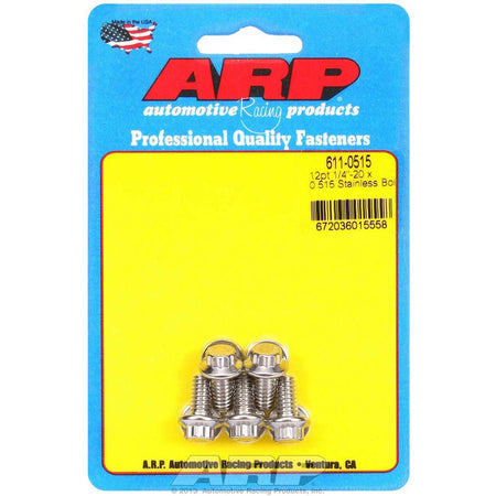 ARP Stainless Steel Bolt Kit - 12 Point (5) 1/4-20 x .515