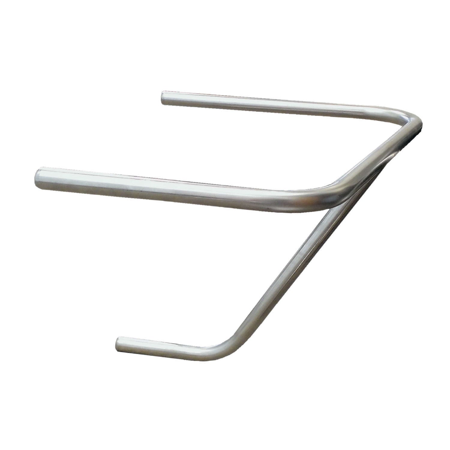Triple X Sprint Car Left Nerf - Shorty - Raised Rail - Polished Stainless Steel