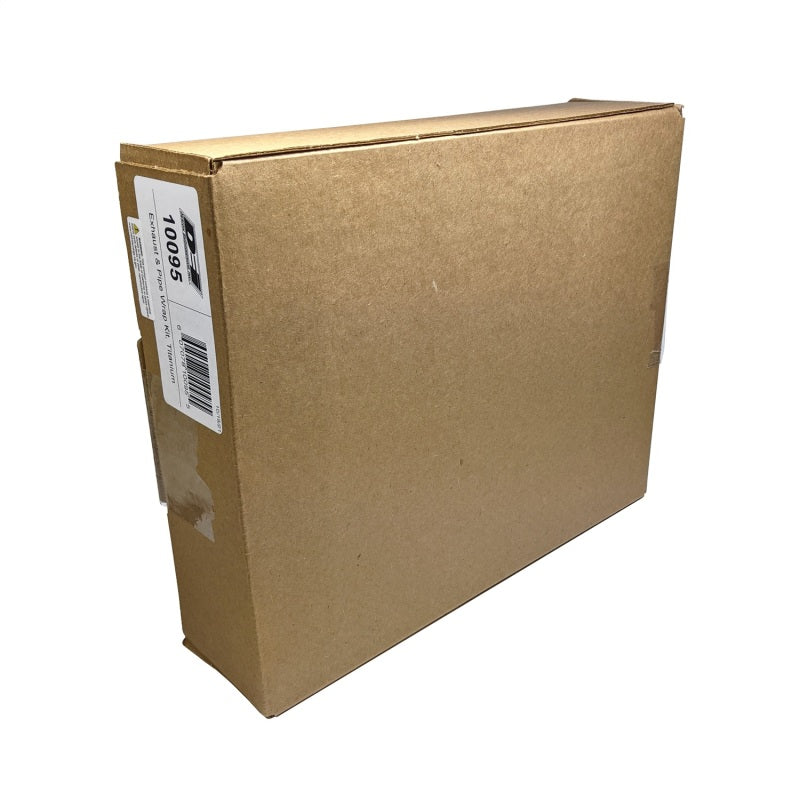 DEI Titanium Exhaust Wrap Kit 2" Wide Two 50 ft Rolls Stainless Locking Ties - Woven Fiberglass