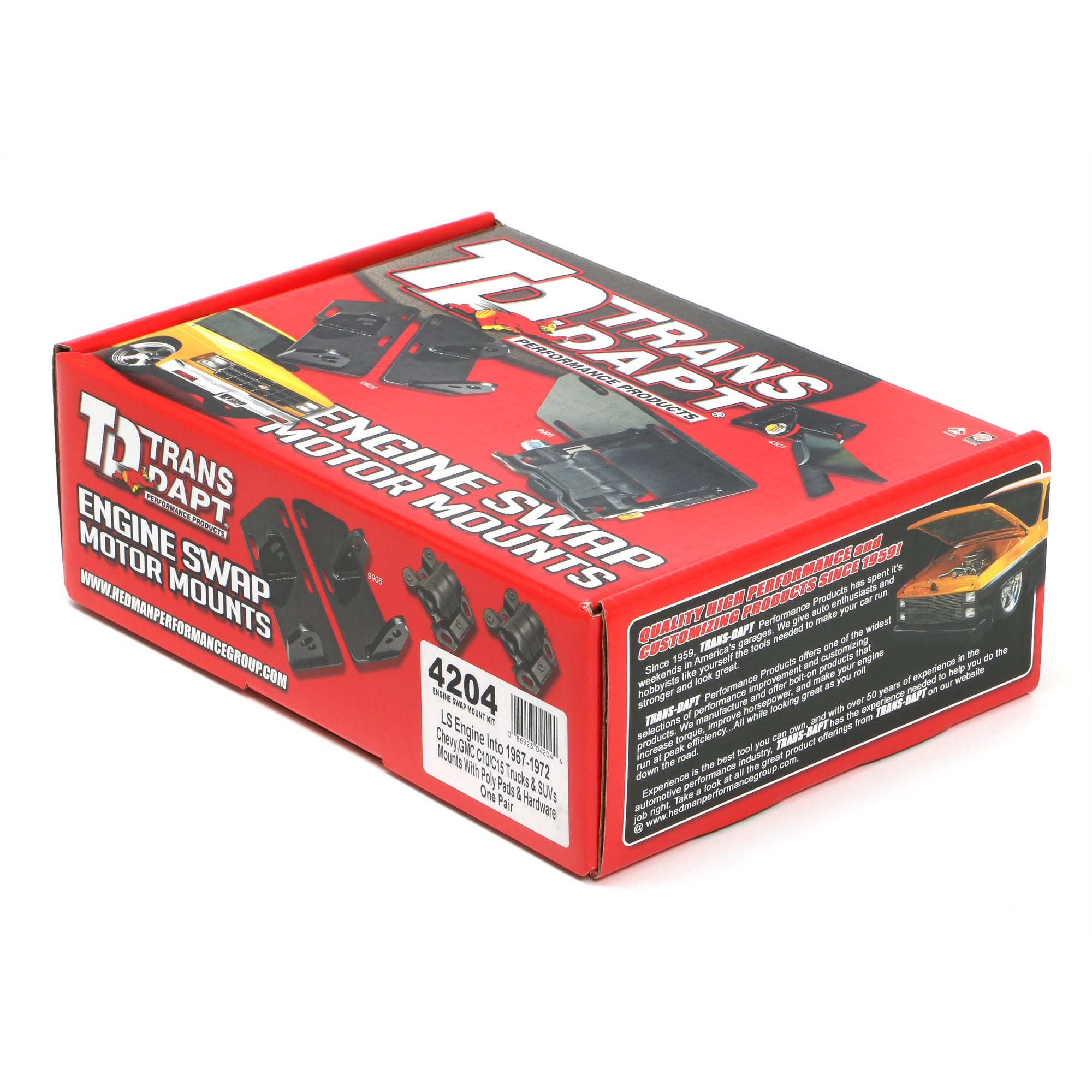 Trans-Dapt LS Engine Swap Motor Mount Kit 67-72 GM C10