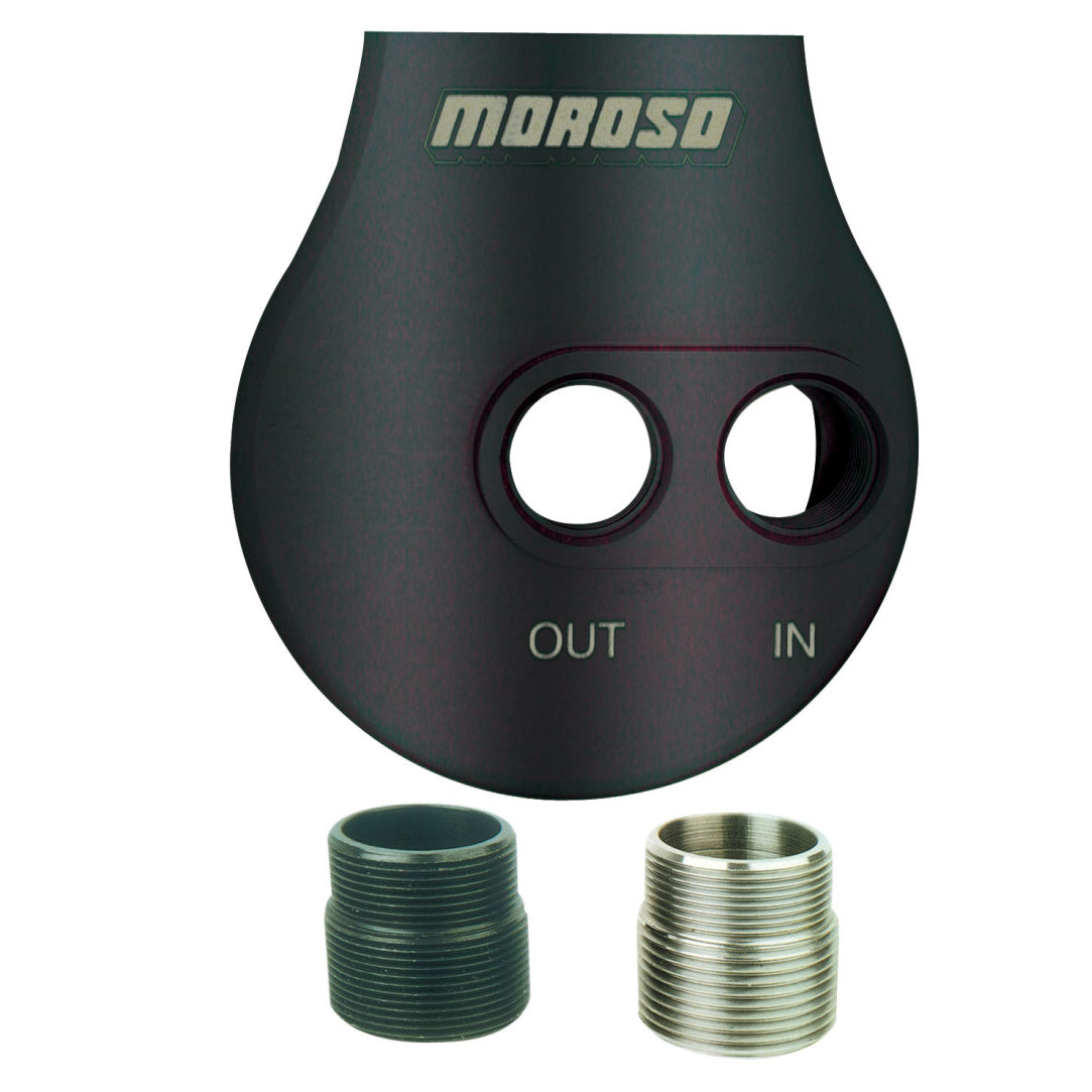 Moroso Large Diameter Billet Remote Oil Filter Mount