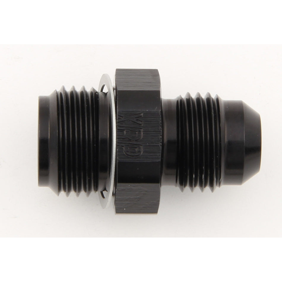 XRP Adapter Fitting Straight 6 AN Male to 5/8-18" Inverted Flare Male Aluminum - Black Anodize