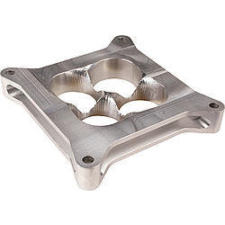 HVH 2" Tall Lightweight Aluminum Super Sucker Carburetor Spacer for 4150 Series Carburetors - For Open Plenem Manifolds