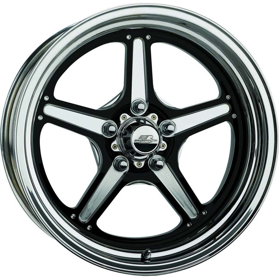 Billet Specialties Street Lite Wheel - Black 15X8 5.5" - Back Spacing