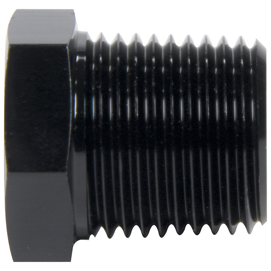 Allstar Performance Plug - 1/8" NPT - Hex Head - Aluminum - Black Anodize