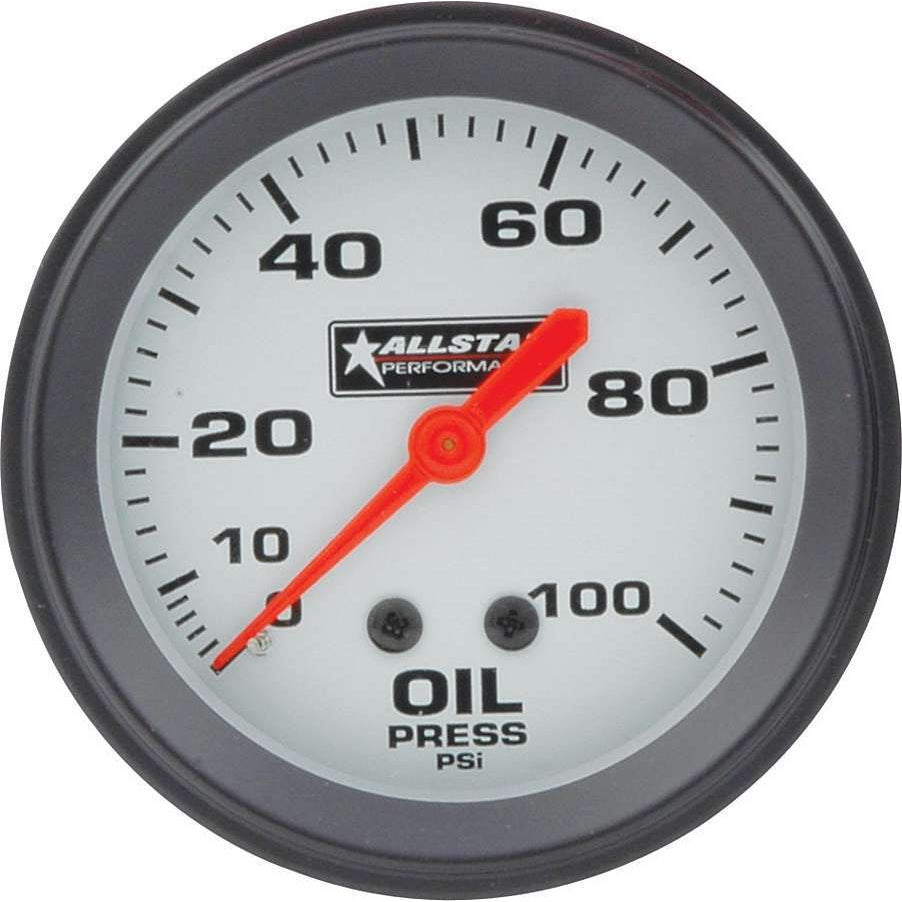 Allstar Performance Oil Pressure Gauge - 2-5/8" Diameter - 0-100 PSI