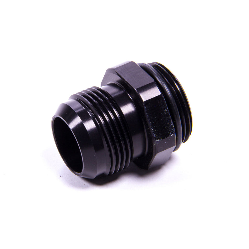Meziere Enterprises Adapter Fitting Straight 16 AN Male to 16 AN Male O-Ring Aluminum - Black Anodize