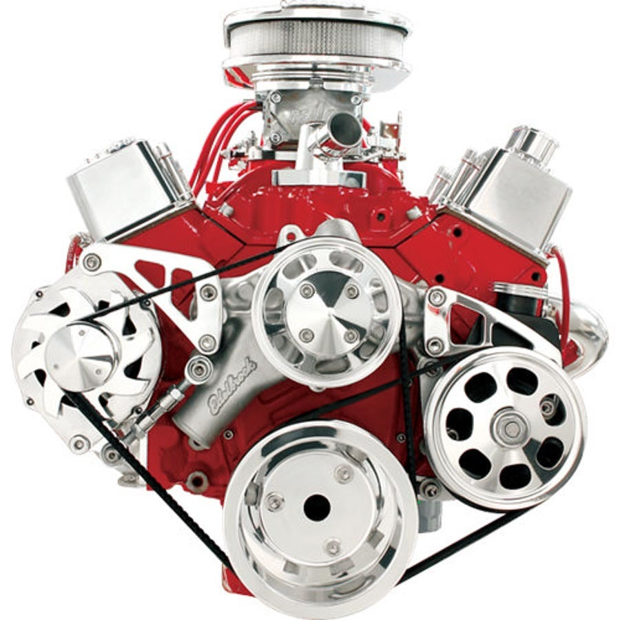 Billet Specialties Conversion 6-Rib Serpentine Pulley Kit - Billet Aluminum