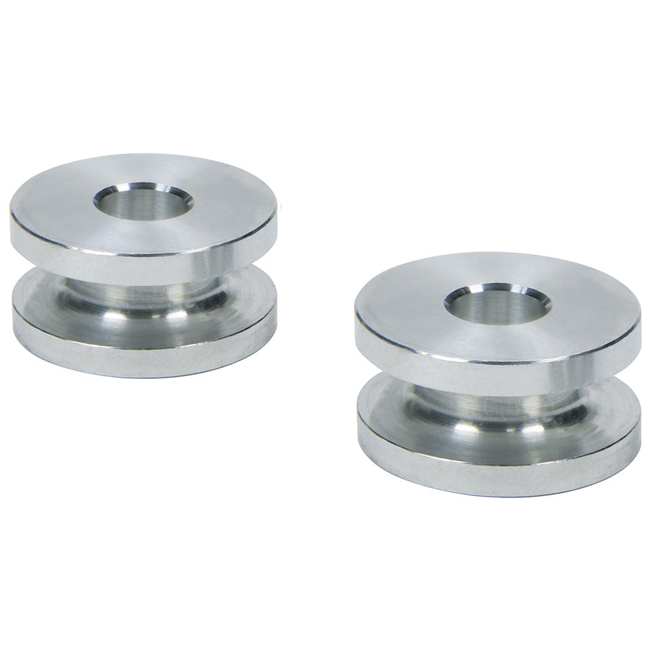 Allstar Performance Hourglass Spacers - Aluminum - 5/16" I.D. x 1" O.D. x 1/2" (Pair)