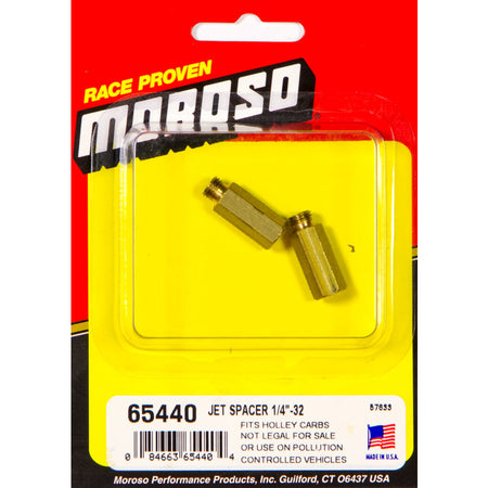 Moroso Jet Extension Kit - 1/4"-32 - Standard Holley Jets