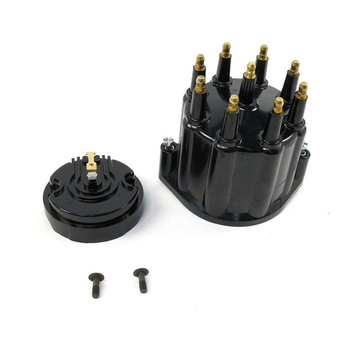PerTronix Distributor Cap & Rotor Kit - Black w/ Male Tower
