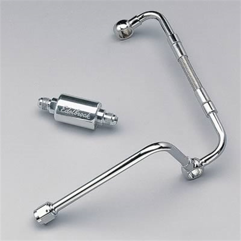 Edelbrock Carburetor Fuel Line - 6 AN Male Inlet